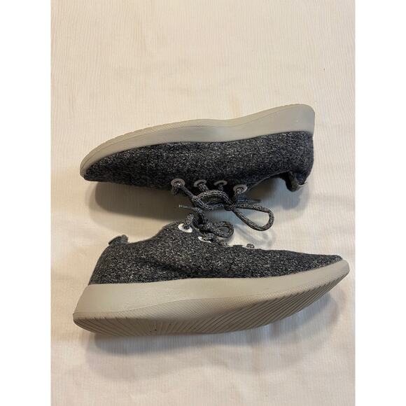 Allbirds Wool Runners Womens 6 Gray White Merino Wool Cushioned Midsole - Picture 10 of 15